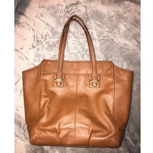 Coach Chestnut Leather Shoulder Bag